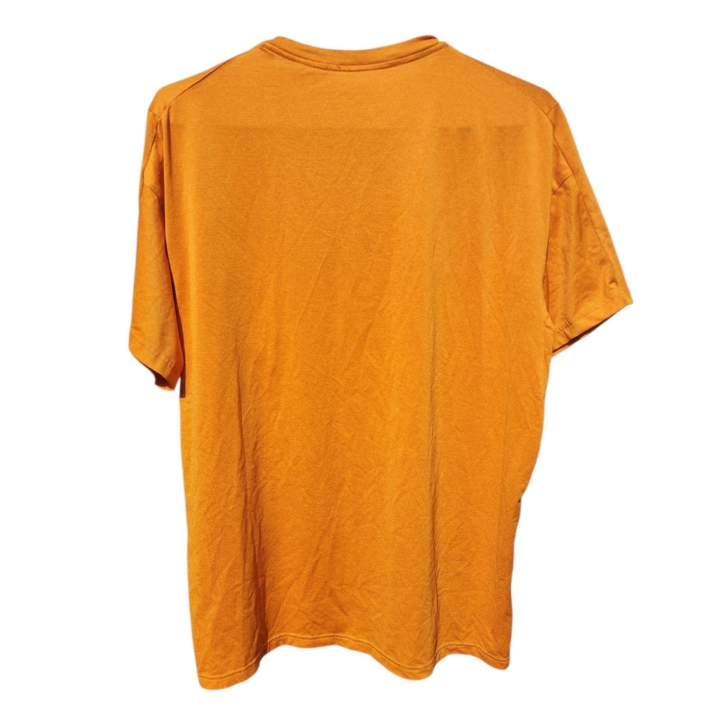 Nike Pro Dri-FIT Mens Large Short Sleeve Training Shirt Orange Yellow Mustard - Picture 2 of 6